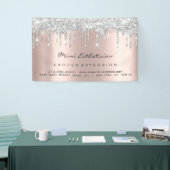 Silver Drift Roos Gold Blush Eyelash Makeup Bridal Spandoek (Beurs)