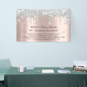 Silver Drip Roos Gold Blush Eyelash Beauful Mess Spandoek (Beurs)