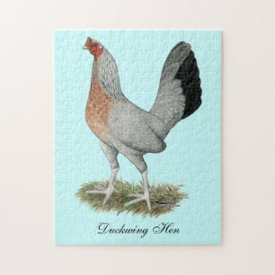 Silver Duckwing Game Hen Legpuzzel