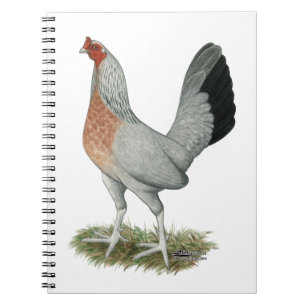 Silver Duckwing Game Hen Notitieboek