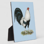 Silver Duckwing Gamecock Fotoplaat (Zijkant)