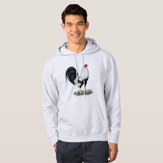 Silver Duckwing Gamecock Hoodie (Voorkant volledig)
