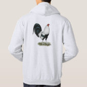 Silver Duckwing Gamecock Hoodie (Achterkant)