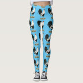 Silver Duckwing Gamecock Leggings (Voorkant)