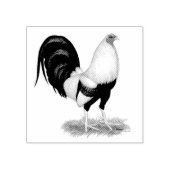 Silver Duckwing Gamecock Rubberstempel (Afrduk)