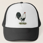 Silver Duckwing Gamecock Trucker Pet (Voorkant)