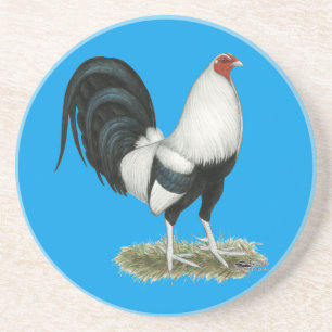 Silver Duckwing Gamecock Zandsteen Onderzetter