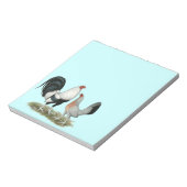 Silver Duckwing Gamefowl Notitieblok (Gedraaid)