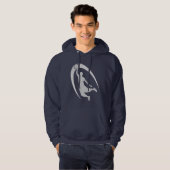 Silver Dunk Basketball Logo Hoodie (Voorkant volledig)