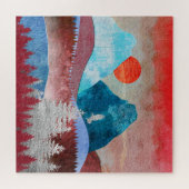 Silver Eagle Landschap Legpuzzel (Horizontaal)