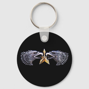 Silver Eagles met Gold Star-Sleutelhanger Sleutelhanger