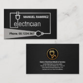 Silver Electricia het Lichte Beam van de Bedrading Visitekaartje (Voorkant / Achterkant)