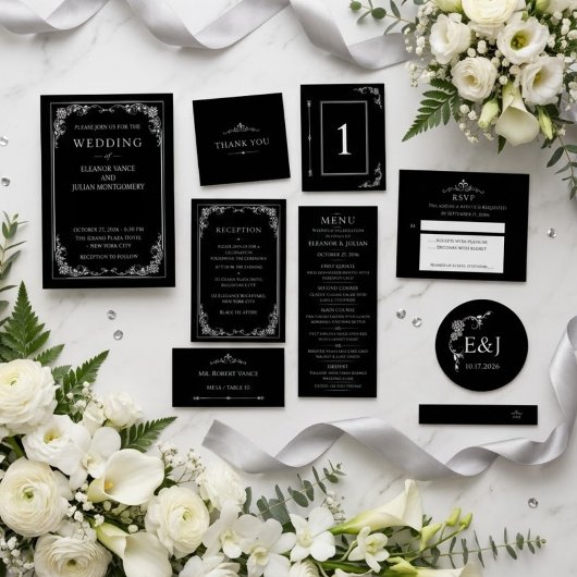 Silver Elegance Collection Wedding Save the Date