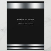 Silver Elegance Glamor Event Flyer Poster (Achterkant)