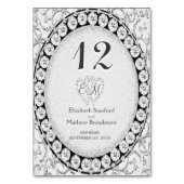 Silver Elegance Monogram Kaart (Voorkant)