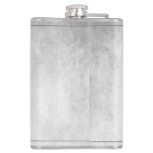 Silver Elegant Peacock Flask Heupfles (Achterkant)