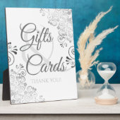 Silver Elegant Wedding Gifts & Cards Plaque Sign Fotoplaat (Zijkant)