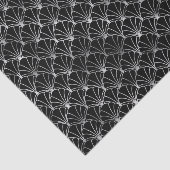 Silver- en Black Art Deco-patroon Tissuepapier (Detail)