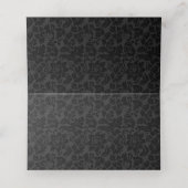 Silver- en Black Damask-patroon (Binnenkant ongevouwen)
