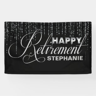 Silver- en Black Retirement Party Spandoek