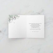 Silver en Blue Balloon Baby shower Dank u Bedankkaart (Binnen)