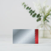 Silver en Diamond Metallic Visitekaartje (Staand voorkant)