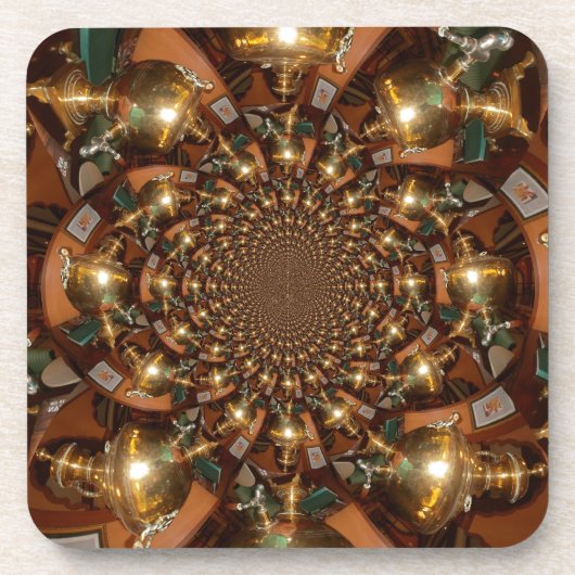 Silver en Gold Bier Onderzetter (Voorkant)