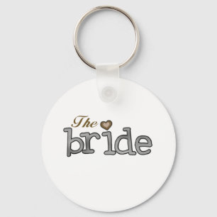 Silver en Gold Bride Sleutelhanger