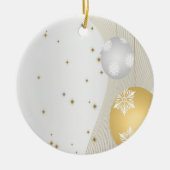 Silver en Gold Keramisch Ornament (Voorkant)