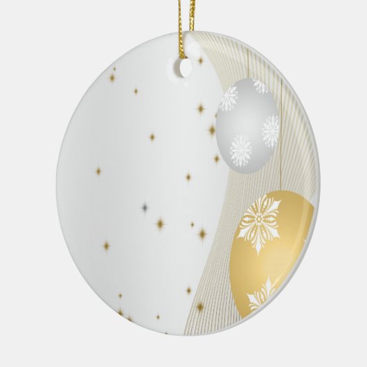 Silver en Gold Keramisch Ornament (Links)