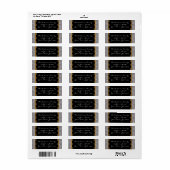 Silver- en Gold-kerstabel Etiket (Full Sheet)