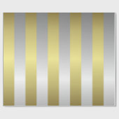 Silver en Gold Kerstmis Cadeaupapier (Vlak)