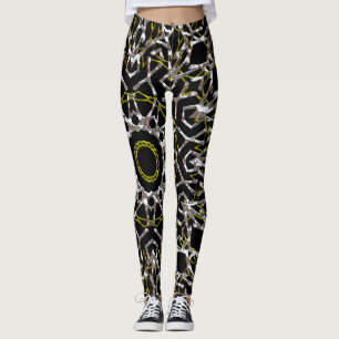 Silver- en Gold Mandala-Leggings Leggings
