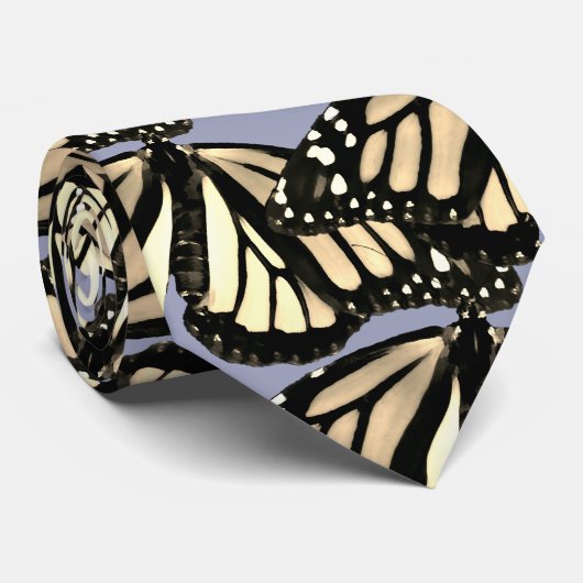 Silver- en Gold-monoarch-butterflies Stropdas (Opgerold)