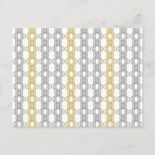 Silver en Gold Pattern Briefkaart