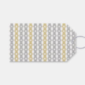 Silver en Gold Pattern Cadeaulabel (Voorkant (Horizontaal))