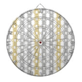 Silver en Gold Pattern Dartbord (Voorkant)