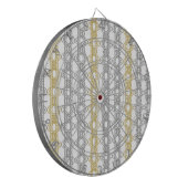 Silver en Gold Pattern Dartbord (Voorkant Links)