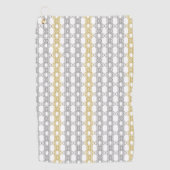Silver en Gold Pattern Golfhanddoek (Voorkant)