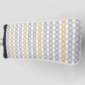 Silver en Gold Pattern Golfheadcover (Voorkant)