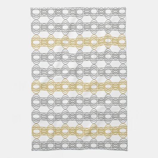 Silver- en Gold Pattern-handdoek Theedoek (Verticaal)