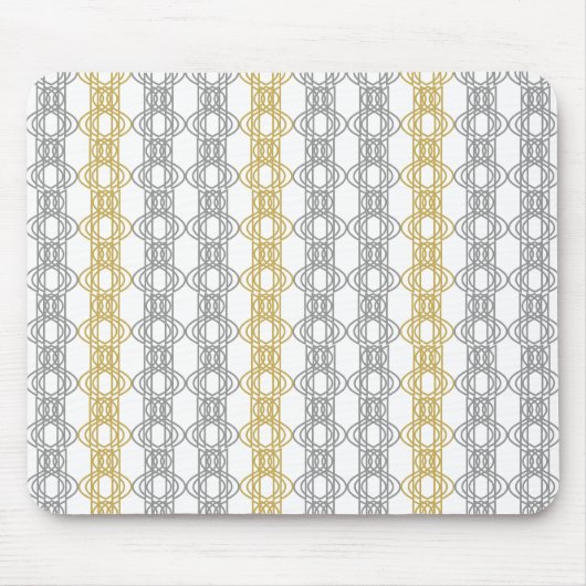 Silver en Gold Pattern Muismat (Voorkant)