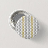 Silver en Gold Pattern Ronde Button 3,2 Cm (Voorkant /achterkant)