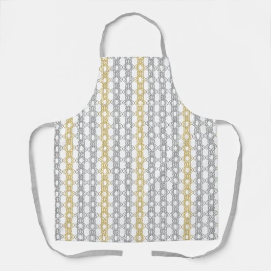 Silver en Gold Pattern Schort (Voorkant)