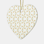 Silver en Gold Pinwheels Keramisch Ornament (Links)