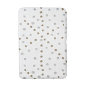 Silver- en Gold Polka Dots Badmat (Voorkant Verticaal)