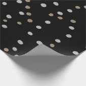Silver- en Gold Polka Dots Cadeaupapier (Hoek)