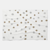 Silver- en Gold Polka Dots Theedoek (Horizontaal)