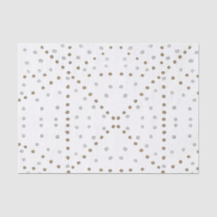 Silver- en Gold Polka Dots Tissuepapier