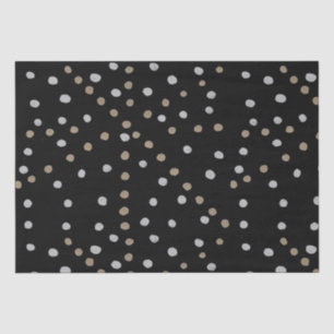 Silver- en Gold Polka Dots Tissuepapier
